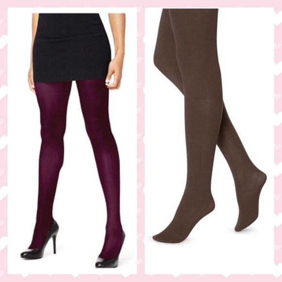 Dkny Accessories - 3 pairs DKNY hanes & hue tights bundle A24